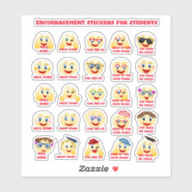 Aanmoediging voor studenten om Stickers te koelen