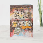 Aanmoediging voor Teen Girl of Young Woman Mixed M Kaart (Voorkant)