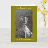 Aanmoediging, welkom in onze geloofsgemeenschap, K Kaart (Gele Bloem)