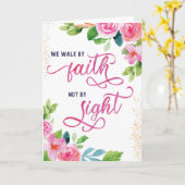 Aanmoediging, wij lopen door het geloof, niet door kaart (Gele Bloem)