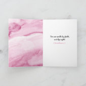 Aanmoediging, Wij wandelen door geloof en niet doo Kaart (Binnen)