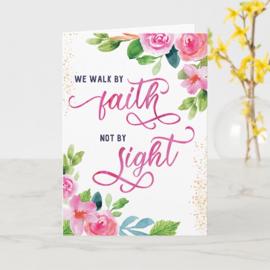 Aanmoediging, Wij wandelen door geloof, niet door Kaart (Gele Bloem)