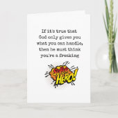 Aanmoedigings- en ondersteuningskaart kaart (Voorkant)