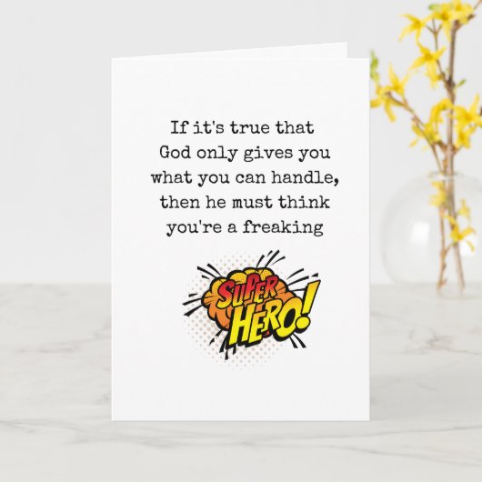 Aanmoedigings- en ondersteuningskaart kaart (Gele Bloem)