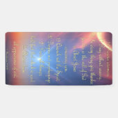 Aanmoedigingsbanner - 1 Thessaliërs 5:16-22 Spandoek (Horizontaal)