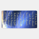 Aanmoedigingsbanner - Filippijnen 4:12 Spandoek (Horizontaal)