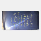 Aanmoedigingsbanner - Filippijnen 4:19 Spandoek (Horizontaal)