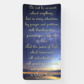 Aanmoedigingsbanner - Filippijnen 4:6-7 Spandoek (Verticaal)