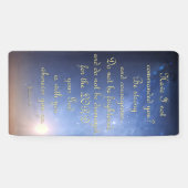 Aanmoedigingsbanner - Joshua 1:9 Spandoek (Horizontaal)