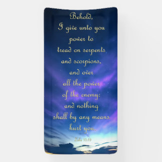 Aanmoedigingsbanner - Luke 10:19 Spandoek