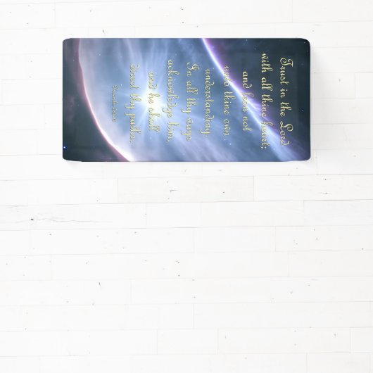 Aanmoedigingsbanner - Proverbs 3:5-6 Spandoek (Insitu)