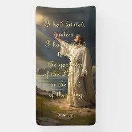 Aanmoedigingsbanner - Psalm 27:13 Spandoek