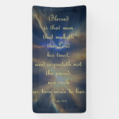 Aanmoedigingsbanner - Psalm 40:4 Spandoek (Verticaal)