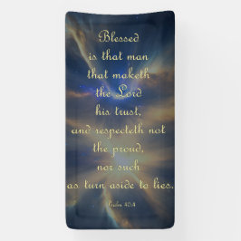 Aanmoedigingsbanner - Psalm 40:4 Spandoek