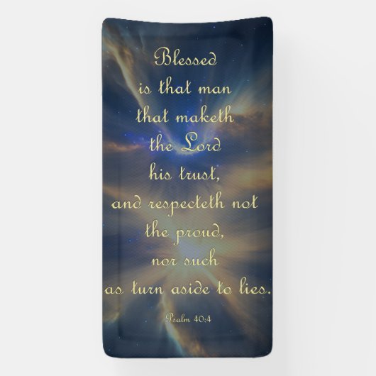 Aanmoedigingsbanner - Psalm 40:4 Spandoek (Verticaal)