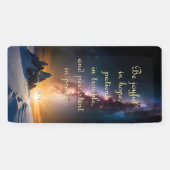 Aanmoedigingsbanner - Romeinen 12:12 Spandoek (Horizontaal)