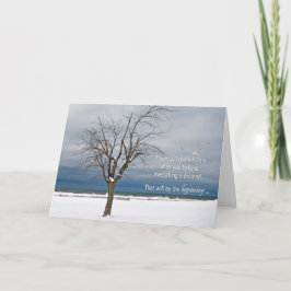 Aanmoedigingscitaat met boom kaart