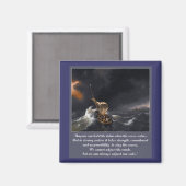 Aanmoedigingscitaat voor moeilijke tijden magneet (Voorkant / Achterkant)