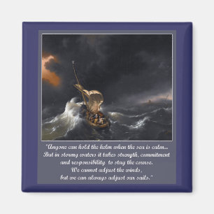 Aanmoedigingscitaat voor moeilijke tijden magneet