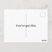 Aanmoedigingskaart Briefkaart (Achterkant)