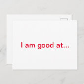 Aanmoedigingskaart Briefkaart (Voorkant / Achterkant)