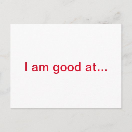 Aanmoedigingskaart Briefkaart (Voorkant)