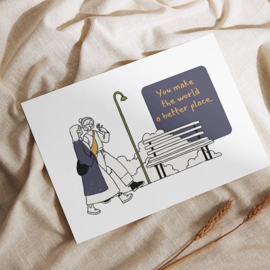 Aanmoedigingskaart Briefkaart