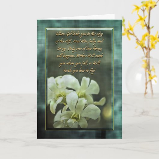 Aanmoedigingskaart Kaart (Gele Bloem)