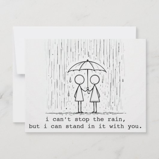 aanmoedigingskaart | Kaart voor vrienden die erdoo (Voorkant)