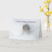 Aanmoedigingskaart met bergbeklimmers kaart (Gele Bloem)