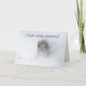 Aanmoedigingskaart met bergbeklimmers kaart (Voorkant)