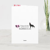 Aanmoedigingskaart voor Roos met Badass en Beauful Kaart (Achterkant)