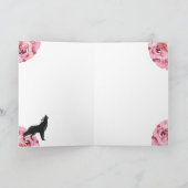 Aanmoedigingskaart voor Roos met Badass en Beauful Kaart (Binnen)