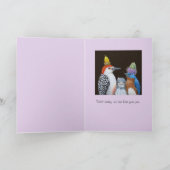 aanmoedigingskaart voor zoete vogels kaart (Binnen)