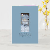 aanmoedigingskaart voor zoete vogels kaart (Gele Bloem)