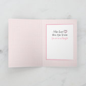 Aanmoedigingsondersteuning Liefde Kaart voor haar (Binnen)