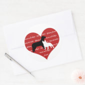 Aanname van de hond, afgifte van een reddingsboeze ronde sticker (Envelop)