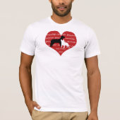 Aanname van honden en reddingshart t-shirt (Voorkant)
