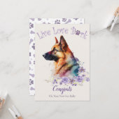 Aannemen van Duitse Herdershond, Gotcha-dag Kaart (Voorkant / Achterkant in situ)