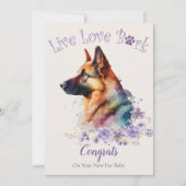 Aannemen van een Duitse Herdershond, Gotcha-dag Kaart (Voorkant)