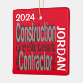 Aannemer Buitengewoon Custom Keramisch Ornament (Links)