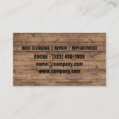 Aannemer Dak Reparatie Bouw Dakbedekking Roofer Visitekaartje (Achterkant)