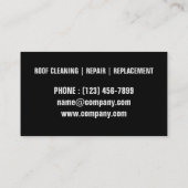 Aannemer Dak Reparatie Bouw Dakbedekking Roofer Visitekaartje (Achterkant)