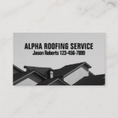 Aannemer Dak Reparatie Bouw Dakbedekking Roofer Visitekaartje (Voorkant)