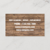 Aannemer Dak Reparatie Bouw dakbedekking Visitekaartje (Achterkant)