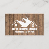 Aannemer Dak Reparatie Bouw dakbedekking Visitekaartje (Voorkant)