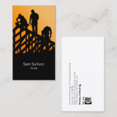 Aannemer dakbedekking constructie visitekaartje (Voorkant / Achterkant)