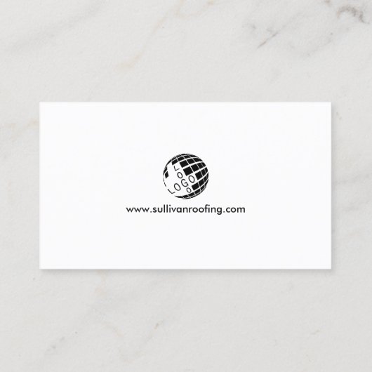 Aannemer dakbedekking constructie visitekaartje (Achterkant)
