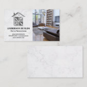Aannemer Home Repair Logo | Interieur van het huis Visitekaartje (Voorkant / Achterkant)