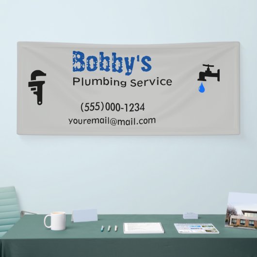 Aannemer Loodgietersdienst Business Design Spandoek (Beurs)